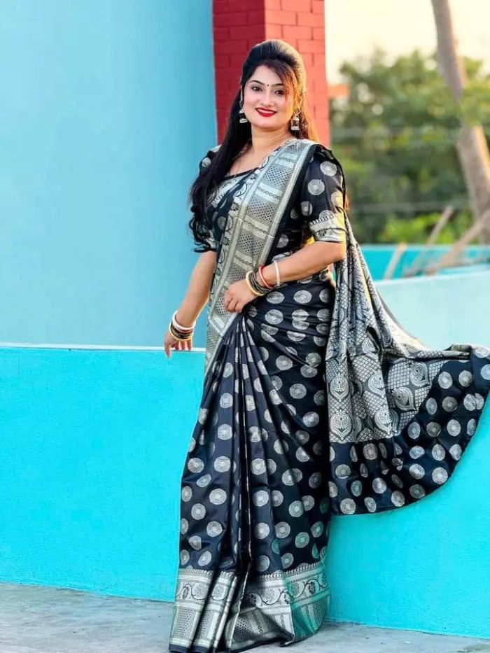 Indian soft katan sharee - Image 1